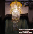 Fancy Crystal Glass chandelier Fanoos for ceiling bedroom drawing room. 
