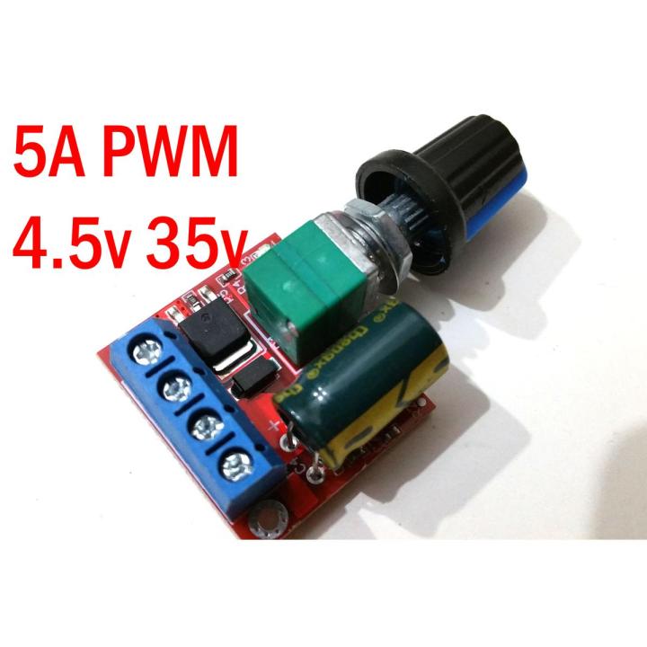 Light Intensity Controller Using Pwm DC 5A Mini DC Motor PWM Speed Controller Module Speed Regulator ...
