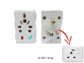 Multi Plug 5 Amp Top With Light Universal 3 pin plugtop - for multiple purpose use. 