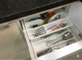 IKEA SMÄCKER Cutlery tray Drawer Organizer with five Sections and Nonslip Tray- Flatware, Utensil, Cutlery Kitchen Divider (Also for Desk and Office). 