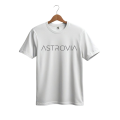 "Astrovia White Signature T-Shirt - Versatile Casual Wear for Modern Style". 
