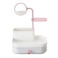 Dressing Box With Mirror Makeup Organizer Office Jewelry Box Necklace Ring Earring Box Storage Drawer Display Organizer Hol. 