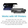 Toner Cartridge HP 12A Toner Black for 1010 Series. 