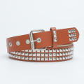 Rivet studded Punk wedding belts Edgy Punk Square beads Adjustable studded belts Adjustable PU leather Rivet waistbands for jeans for Street style Punk fashion Casual wear Rock concerts Music festivals. 