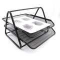 Heavy Mesh metal 2-tier letter tray. 