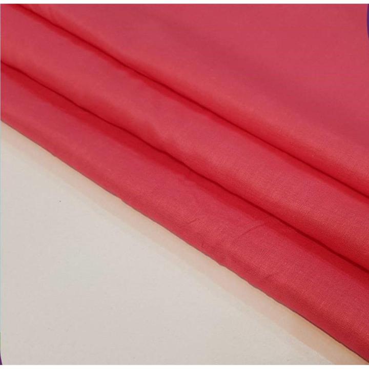 Dark Gajri Color Bareeza Lawn Cotton for Trouser or Shirts For Women -UnStitched  Suits 2.5 Meter Color Premium  Quality Durable Fabric Reasonable Stylish Look 1 Piece Only (2.5 Yards)