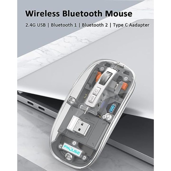 Mouse%20Gaming%20Mouse,%20Transparent%20Mouse,%20Rechargeable%20Mouse,%20Wireless%20Mouse,%20Quiet,%20Wireless%20Mouse,%20RGB%20Gaming%20Mouse,%20Supports%202.4G%20Wireless,%20Bluetooth%203,%20Gaming%20Mouse,%20Wireless%20Mouse,%20Office,%20Gaming,%20Type-C%20800-2400DPI%205%20Keys,%20Compatible%20with%20Tablets,%20PCs,%20-%20Image%202