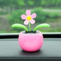Creative Solar Car Ornament Auto Dancing Swinging Sun Flower Decoration Car Dashboard Decoration Supplies Shaking Car Accessorie. 