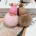 Adorable Pair of Cute Doll Key Ring - Colorful and Charming Trendy Accessory  - Add Some Fun to Your Keys - Perfect for Gifting. 