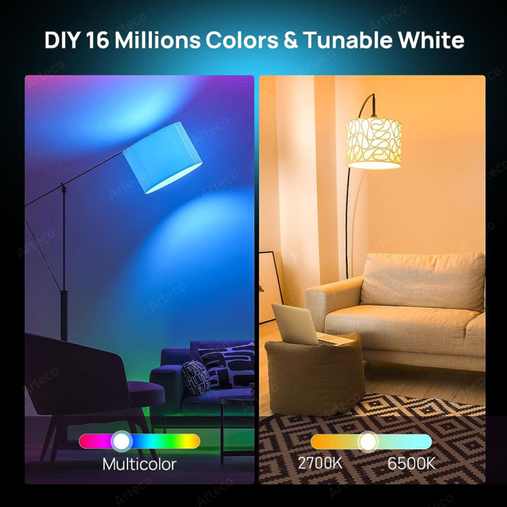 WiFi | Smart | LED Bulb | RGB | Led Lamp | Dimmable Light | Color ...
