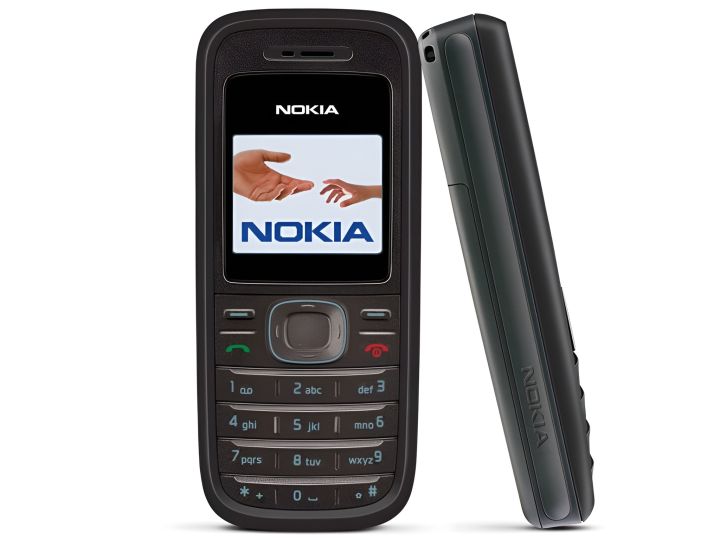 Original imported (copy) Nokia 1200/1208 - Cell phone Single Sim (color screen, organizer, games) Keypad Mobile Phone - Box Pack