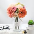 1 Bouquet Artificial Silk Rose Gypsophila Lily Dandelion Peony Flower Branch For Wedding Home Decoration Gift. 