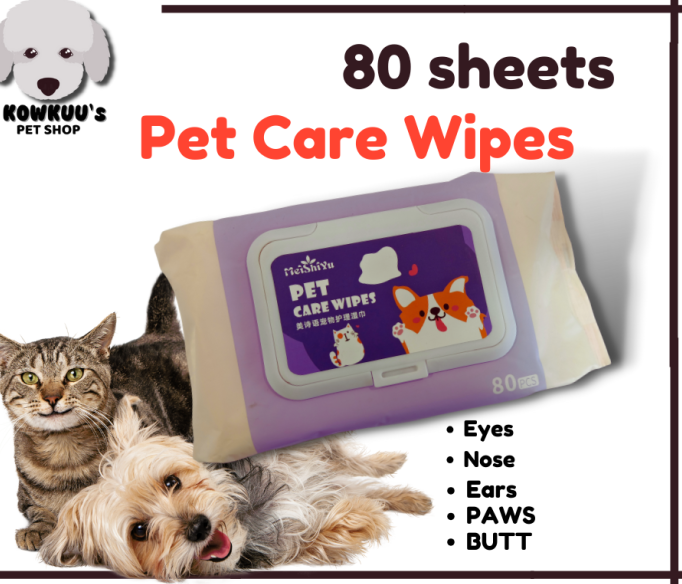 Pet wipes for cat and dogs 80pcs
