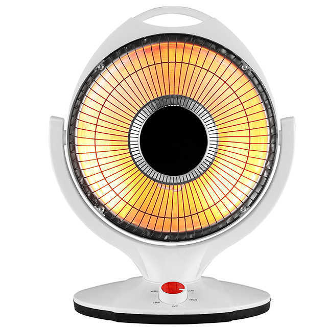 HomeStar Appliances HS-05 Electric Sun Halogen Dish Heater- Energy Efficient 400/800W with 2 Rods -White Color