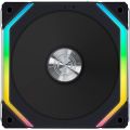 Lian Li Uni Fan SL120 V2 RGB Reverse Blade Daisy-Chain Fan - Black - RSL120V2-1B | x1 120mm. 