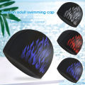 Men Swimming Cap Anti-UV Elastic Ear Protection Swimming Cap. 