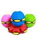 Liberty Mall Magic Flying Saucer Ball Frisbee Deformation UFO Football Flat Throw Disc With LED Light Flying Toys Outdoor Garden Beach Game Toy. 