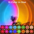 RGB Sunset Lamp Projector 16 Colors Remote Control  Changing RGB | Mobile Photography Backgrounds Accessories Lighting Kit Wallpaper. 