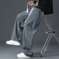 Cold Weather Sweatpants Comfy Fleece Pants Thick Plush Men's Winter Pants Elastic Waist Wide Leg Soft Sports Trousers. 