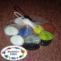 crystal fish tank stones for aquarium decoration (1 pack) for nice look of fish tanks. 