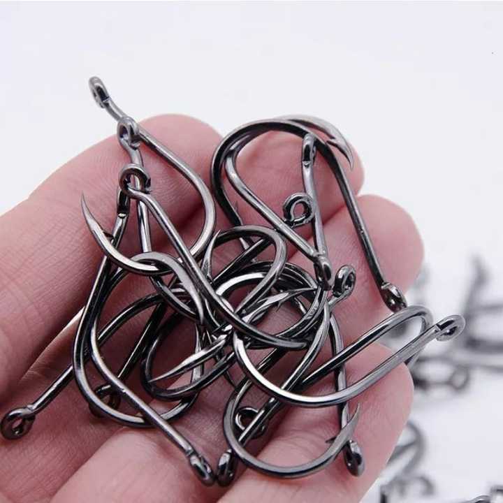 9,10, 11,12 ,13,14 ,15 16 Number Fishing Hooks Black Best Fishing Hooks