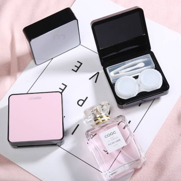 Contact Lens Case Travel Kit Matte Travel Portable Solid Color Lens Cover Container Beauty Pupil Storage Soaking Box Eyewear Accessories