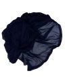 Crinkle Chiffon Dupatta For Girls And Women Navy Blue / Royal Blue Colored Crinkle Chiffon Full Size Lace Dupatta Chiffon Dupatta with 4-Side ZigZag Cotton Lace Ideal for Traditional Wear. 