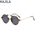 Vintage Small Round Steampunk Sunglasses Men 2024 Luxury Brand Punk Sun Glasses For Women With A Case Gaming Computer Eyeglass. 
