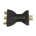 AV Component Converter Wear-resistant HDMI-compatible to 3 RGB RCA Composite AV Adapter. 