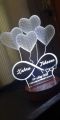 Customize 3d illusion lamp, 3D Light Lamp, Night Lamp, Decoration Piece, Gift Piece, Table Lamps Decor Mahal Brand. 