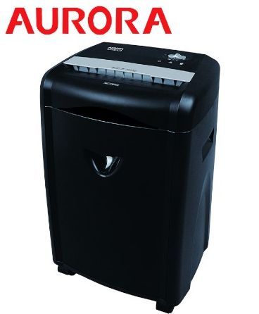Aurora AS-1225CD Paper Shredder, 12-Sheet Crosscut Shredder (4x55mm) with  25.4ltr Bin, Shred CD/Card/Mail/Staple/Clip, P-3 Security Level Document ...