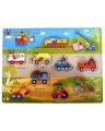 Fun Kids Vehicles Puzzle - Multi Color. 