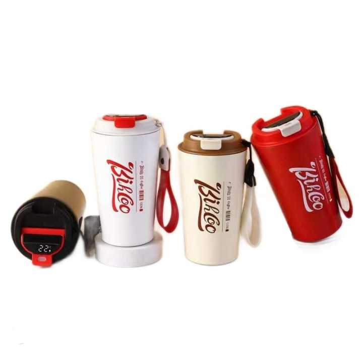 Temperature Display Vacuum Insulated Water Bottle 500ML, Thermos Flask