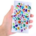 Self-adhesive Rhinestone Sticker Bling Craft Jewels Crystal Gem Stickers, Assorted Size, 5 Sheets (Multicolor 3). 