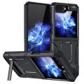 Applicable Samsung Z Filp5 Military Air Phone Case Metal Bracket Samsung Sergeant Drop-Resistant FOLP5 Protective Sleeve. 