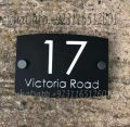 House Name Plate Acrylic For Your Beautiful Home And Office Name Plate For House 3D Acrylic Name Plate With Stainless Steel Glass Spacer, Personalized Name and Address Plates for your House. 