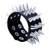 Punk Men Women Faux Leather Multiple Spikes Bracelet Bangle Jewelry Wrist Decor. 
