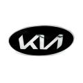 Kia Sportage Front & Back Logo Chrome Sticker - Pair. 
