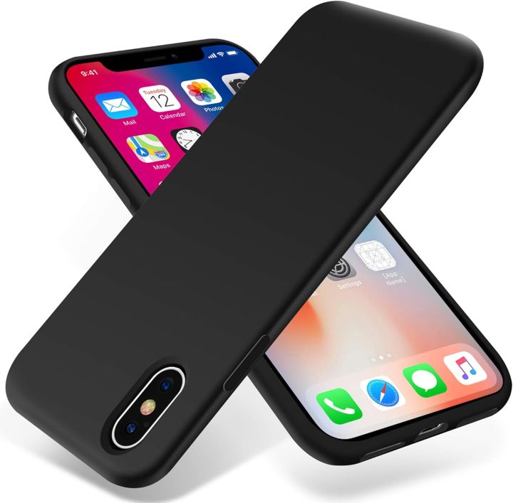 IPHONE XS MAX MATTE BLACK FLEXIBLE TPU CASE SLIM COVER - SHOCKPROOF