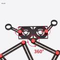 Foldable Angle Measurement Tool Adjustable Opening Positioning Portable Woodworking Construction. 