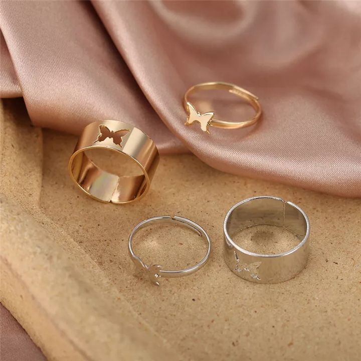 Trendy%20Butterfly%20Rings%20for%20women%20and%20girls%20Zinc%20Alloy%20Metallic%20Couple%20Engagement%20Rings%20-%20Image%206