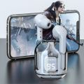 Air31 Earbuds Wireless Crystal Transparent Bluetooth 5.3 Air 31 Ear buds Wireless Headset Transparent Charging Case Heavy Bass Stereo Earphones Bluetooth Earbuds. 