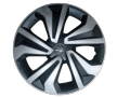Fancy Wheel Covers - (12 Inch ) - 4 piece Set (Plastic) - Silver. 