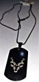 Black Chain Markhor Black Card Necklace/Lockets/Choker/Pendent for Boys & Girls. 