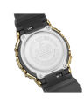Casio G Shock 5600 Series Square Digital Gold Ion Plated Bazel Stop Watch Hourly Time Signal Full Auto Calender (to year 2099) Flash Alert Electro-Illuminator Backlight Multi-Functions Black Resin Band Watch-GM-5600G-9DR. 