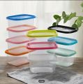 ( 7PC SET) IKEA STYLE FOOD CONTAINERS, THUMB LOCK FOOD CONTAINER, STACKABLE PLASTIC STORAGE BOXES. 