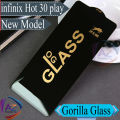 infinix Hot 30 Play Glass OG Gorilla HD+ Glass Protector For infinix Hot 30 Play OG Gorilla Glass Full Edge to Edge Tempered Screen Protector Premium Quality. 