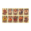 Soccer Star Card Football Player Fan Cards 50 Sheets European and American Football Star Footballers Gold Foil Cards Gifts. 