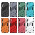 For Samsung Galaxy A24 5G / A24 4G Punk Armor 2 in 1 PC + TPU Shockproof Phone Case with Invisible Holder. 