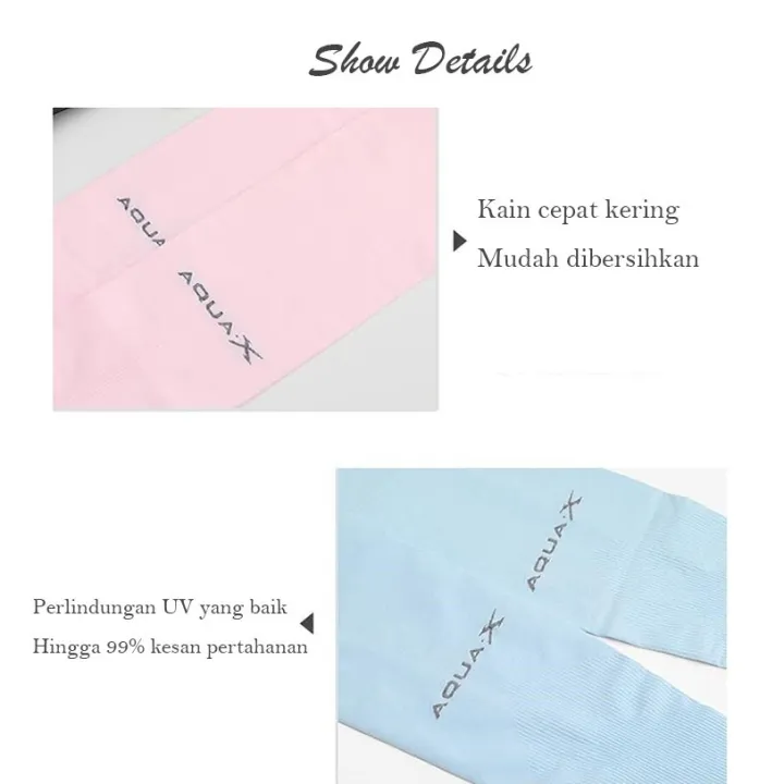 WONDERFUL%20Handsock%20Men%20Women%20Hand%20Sock%20Muslimah%20Sarung%20Tangan%20Motor%20Cooling%20Hand%20Sleeve%20Ice%20Silk%20Sleeveless%20Korean%20Sun%20protection%20Arm%20Sleeve%20Aqua%20x%20Breathable%20Handsock%20-%20Image%206